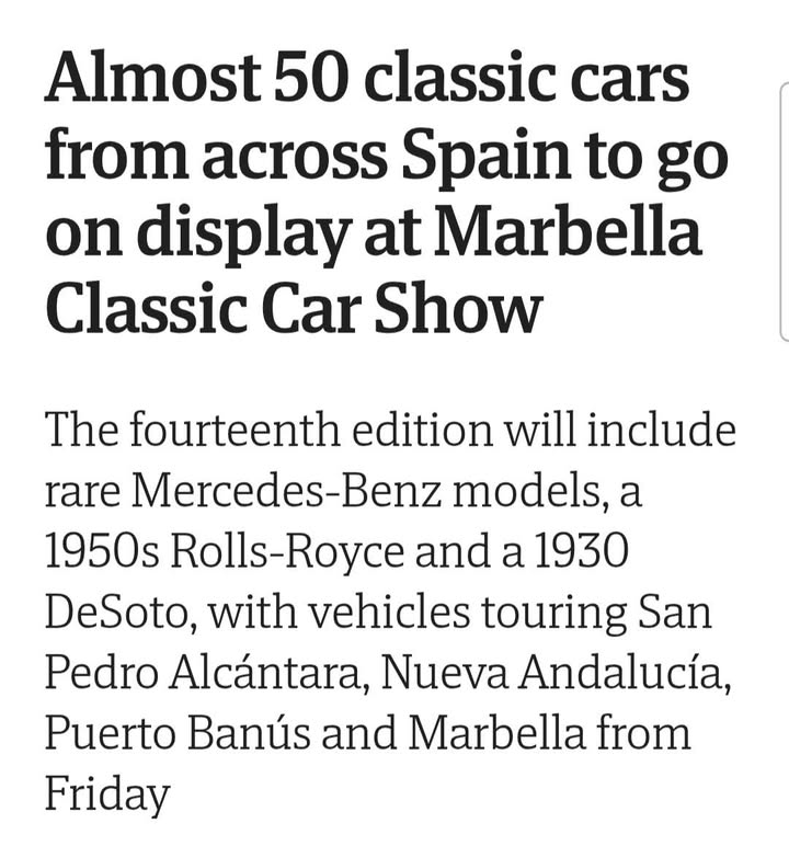 SOL Classic Car Club - Coast of Andalucía